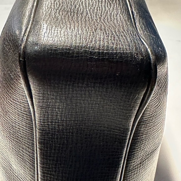 Burberrys Elegant Black Leather Unisex Business Bag EUC - Picture 7 of 14